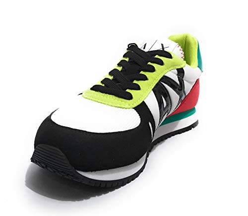 Armani Exchange Rio Retro Running, Sneaker Mujer, OP.White+Multicolor, 38 EU