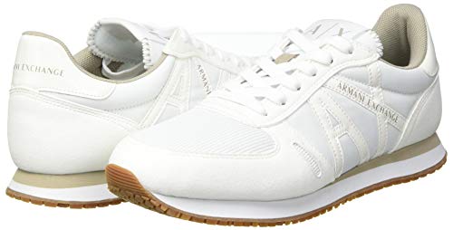 Armani Exchange Rio Sneaker, Zapatillas Mujer, Blanco, 40 EU