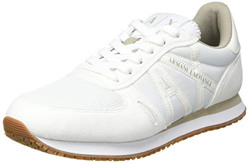 Armani Exchange Rio Sneaker, Zapatillas Mujer, Blanco, 40 EU