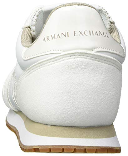 Armani Exchange Rio Sneaker, Zapatillas Mujer, Blanco, 40 EU