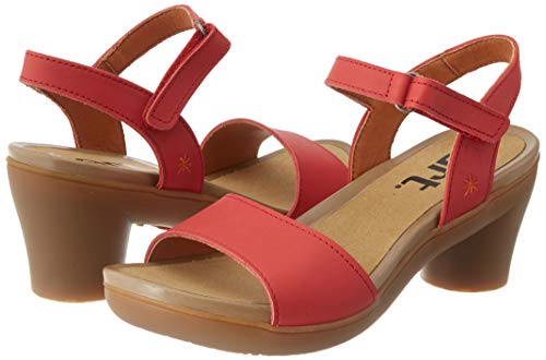 Art Alfama, Sandalias con Punta Abierta Mujer, Rojo (Red Red), 39 EU