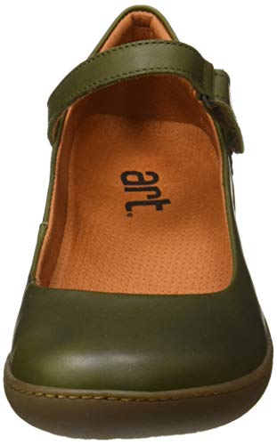 Art Alfama, Zapatos de tacón con Punta Cerrada Mujer, Verde (Kaki), 37 EU