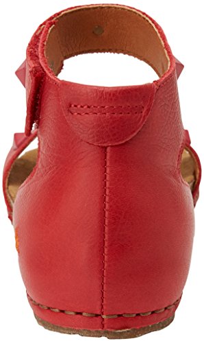 Art Creta, Sandalia con Pulsera Mujer, Rojo (Carmin), 37 EU