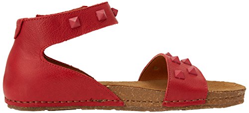 Art Creta, Sandalia con Pulsera Mujer, Rojo (Carmin), 37 EU