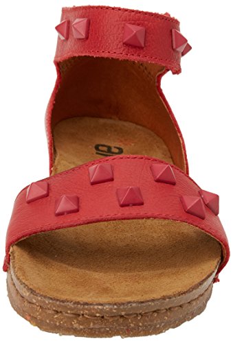 Art Creta, Sandalia con Pulsera Mujer, Rojo (Carmin), 37 EU