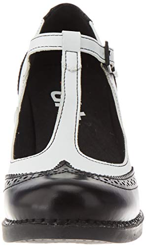 Art Harlem, Zapatos de tacón con Punta Cerrada Mujer, Multicolor (Black/White Black/White), 40 EU