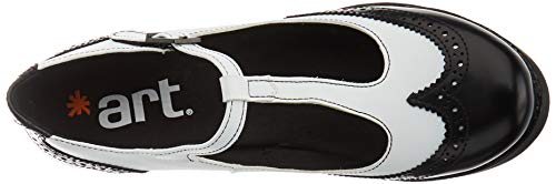 Art Harlem, Zapatos de tacón con Punta Cerrada Mujer, Multicolor (Black/White Black/White), 40 EU