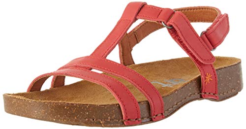 art I Breathe, Sandalias con Punta Abierta Mujer, Rojo (Red), 40 EU