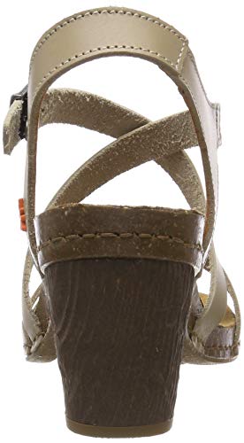 Art I Meet, Sandalias con Punta Abierta Mujer, Beige Arena 000, 40 EU