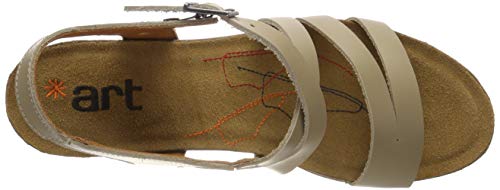 Art I Meet, Sandalias con Punta Abierta Mujer, Beige Arena 000, 40 EU