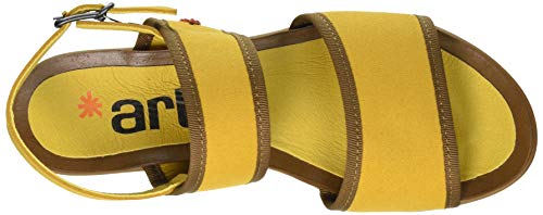 Art Larissa, Sandalias Planas Mujer, Mostaza, 38 EU
