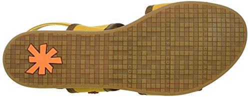 Art Larissa, Sandalias Planas Mujer, Mostaza, 38 EU