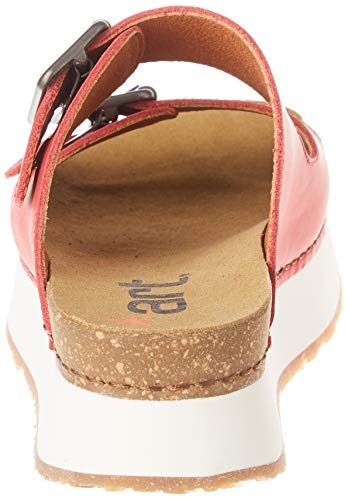 Art Mykonos, Sandalias con Punta Abierta Mujer, Rojo (Red Red), 38 EU