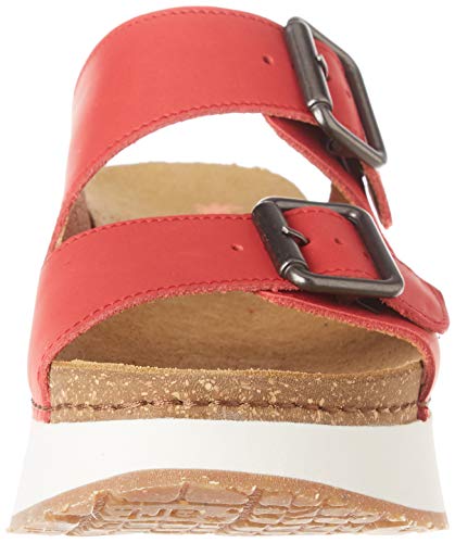 Art Mykonos, Sandalias con Punta Abierta Mujer, Rojo (Red Red), 38 EU