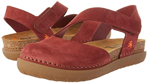 Art Rhodes, Sandalias con Punta Cerrada Mujer, Rojo Burdeos Burdeos, 39 EU