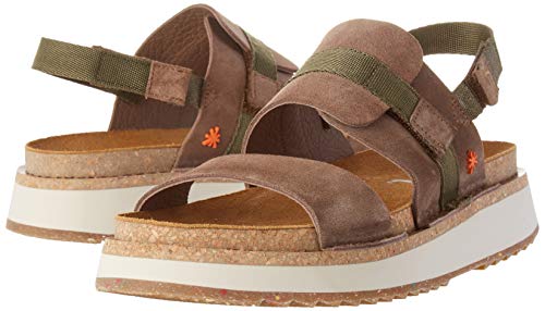 Art Vancouver, Sandalias con Punta Abierta Hombre, Marrón (Land Land), 40 EU