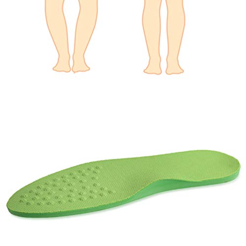 Artibetter - 1 par de plantillas ortopédicas o correcciones de piernas transpirables Plantillas para el arco del pie pie pie pie pie plano, plantillas deportivas para Plantar Fasciitis Sport verde M