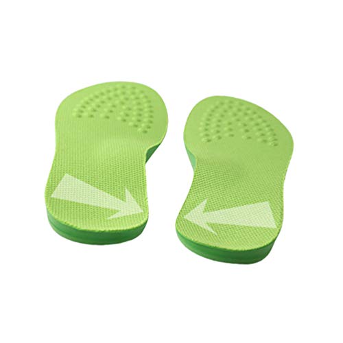 Artibetter - 1 par de plantillas ortopédicas o correcciones de piernas transpirables Plantillas para el arco del pie pie pie pie pie plano, plantillas deportivas para Plantar Fasciitis Sport verde M