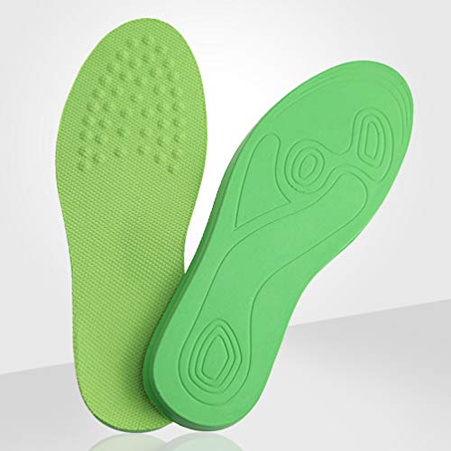 Artibetter - 1 par de plantillas ortopédicas o correcciones de piernas transpirables Plantillas para el arco del pie pie pie pie pie plano, plantillas deportivas para Plantar Fasciitis Sport verde M