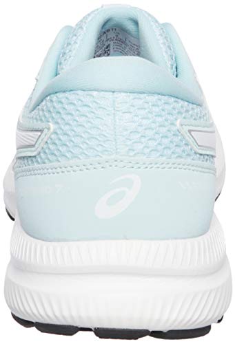Asics Gel-Contend 7, Road Running Shoe Mujer, Aqua Angel/White, 39.5 EU
