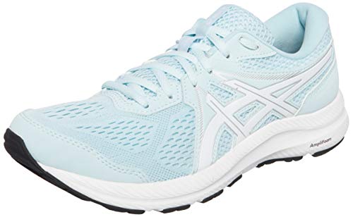 Asics Gel-Contend 7, Road Running Shoe Mujer, Aqua Angel/White, 39.5 EU
