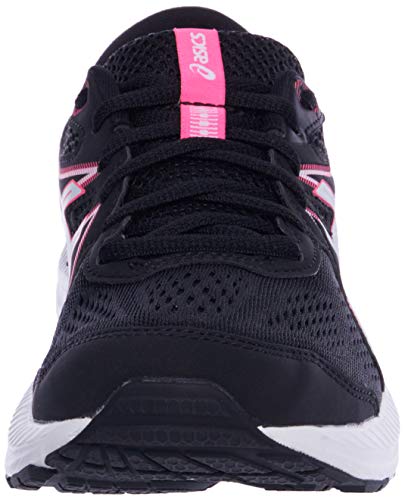 Asics Gel-Contend 7, Road Running Shoe Mujer, Black/Hot Pink, 39 EU