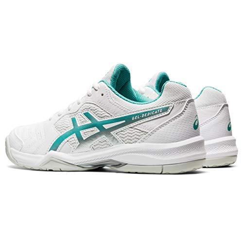 ASICS Gel-Dedicate 6, Zapatos de Tenis Mujer, White Techno Cyan, 40 EU