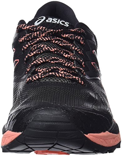 Asics Gel-Fujitrabuco 6 G-TX, Zapatillas de Running para Asfalto Mujer, Multicolor (Black/Begonia Pink/Black 9006), 39.5 EU