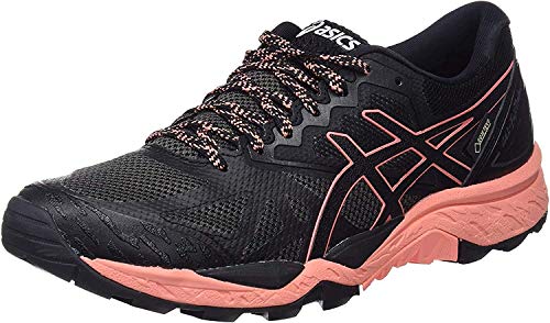 Asics Gel-Fujitrabuco 6 G-TX, Zapatillas de Running para Asfalto Mujer, Multicolor (Black/Begonia Pink/Black 9006), 39.5 EU