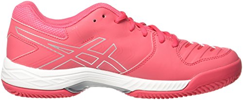 Asics Gel-Game 6 Clay, Zapatillas de Gimnasia para Mujer, Rojo (Rouge Red/Silver/White), 41.5 EU