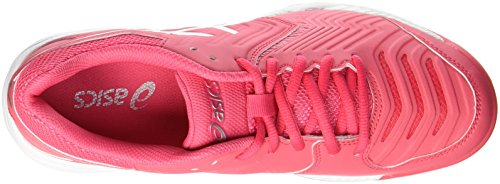 Asics Gel-Game 6 Clay, Zapatillas de Gimnasia para Mujer, Rojo (Rouge Red/Silver/White), 41.5 EU