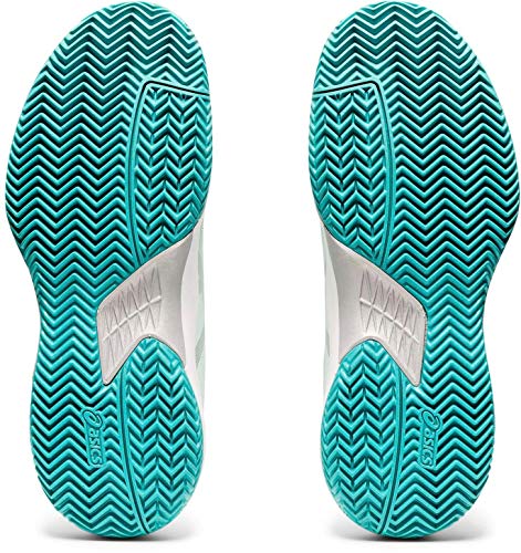 ASICS Gel-Game 7 Clay, Zapatos de Tenis para Mujer, Menthe Bio Pure Silver, 43.5 EU