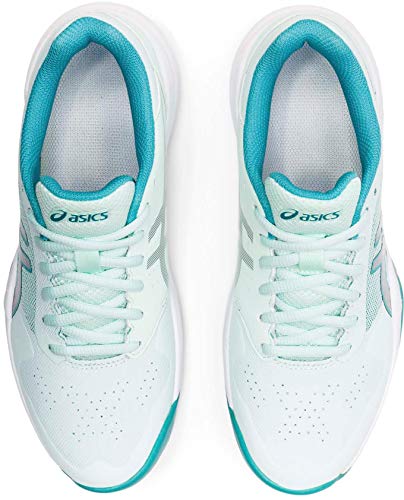 ASICS Gel-Game 7 Clay, Zapatos de Tenis para Mujer, Menthe Bio Pure Silver, 43.5 EU