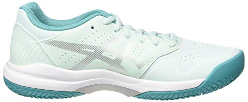 ASICS Gel-Game 7 Clay/OC, Zapatos de Tenis para Mujer, Bio Mint Pure Silver, 44 EU