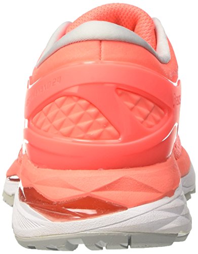 Asics Gel-Kayano 24, Zapatillas de Entrenamiento para Mujer, Naranja (Flash Coral/Black/White), 35.5 EU