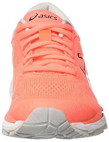 Asics Gel-Kayano 24, Zapatillas de Entrenamiento para Mujer, Naranja (Flash Coral/Black/White), 35.5 EU