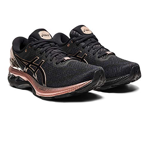 Asics Gel-Kayano 27 Platinum, Road Running Shoe Mujer, Black/Rose Gold, 40 EU