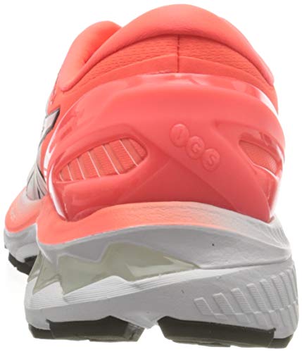 Asics Gel-Kayano 27 Tokyo, Road Running Shoe Mujer, White/Sunrise Red, 39.5 EU