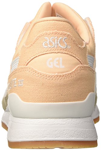 Asics Gel-Lyte III, Zapatillas Mujer, Naranja (Bleached Apricot/White), 44.5 EU