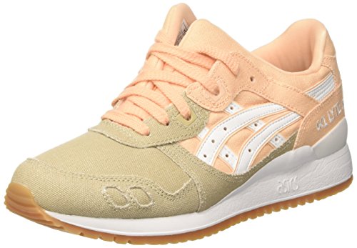 Asics Gel-Lyte III, Zapatillas Mujer, Naranja (Bleached Apricot/White), 44.5 EU