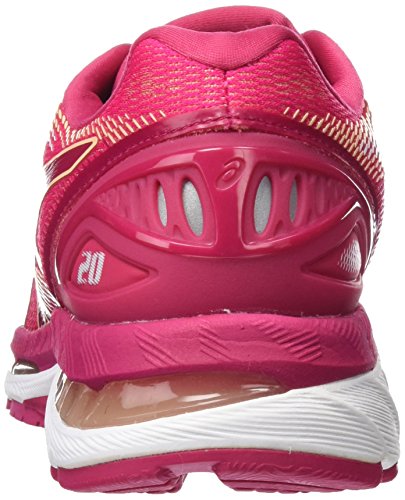 Asics Gel-Nimbus 20, Zapatillas de Running Mujer, Rosa (Bright Rose/Bright Rose/Apricot Ice 2121), 36 EU