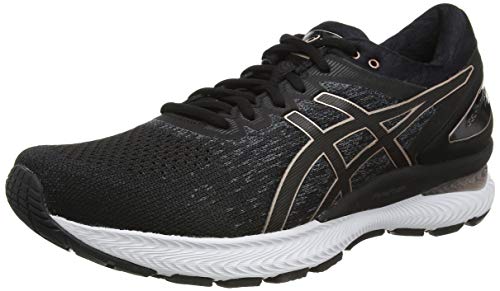 Asics Gel-Nimbus 22 Knit, Sneaker Mujer, Noir/Noir, 39.5 EU