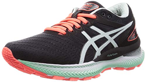Asics Gel-Nimbus 22, Sneaker Mujer, Black/Bio Mint, 38 EU
