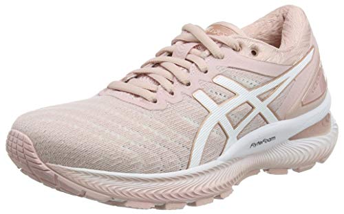 ASICS Gel-Nimbus 22, Zapatillas para Correr Mujer, Rosa Ginger Peach White, 39.5 EU