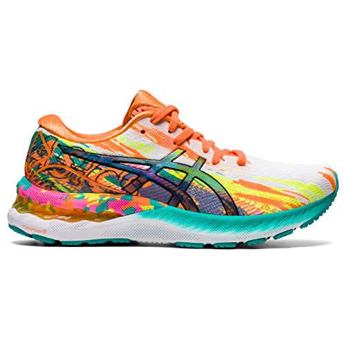 Asics Gel-Nimbus 23, Road Running Shoe Mujer, Rose Puissant Jaune, 42 EU