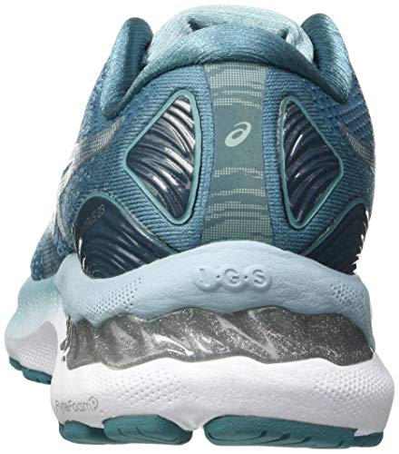 Asics Gel-Nimbus 23, Road Running Shoe Mujer, Smoke Blue/Pure Silver, 39 EU