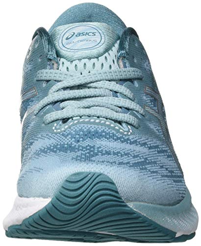 Asics Gel-Nimbus 23, Road Running Shoe Mujer, Smoke Blue/Pure Silver, 39 EU