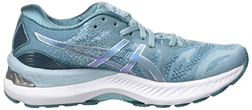Asics Gel-Nimbus 23, Road Running Shoe Mujer, Smoke Blue/Pure Silver, 39 EU