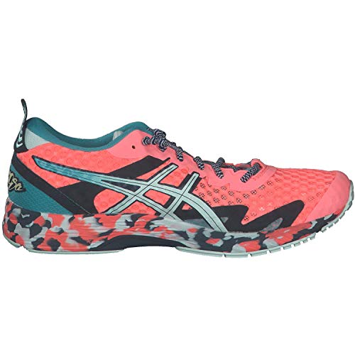 ASICS Gel-Noosa Tri 12, Zapatillas de Running Mujer, Sun Coral Bio Mint, 37.5 EU