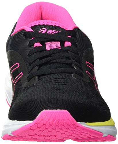 Asics Gel-Pulse 12, Road Running Shoe Mujer, Black/Hot Pink, 39 EU